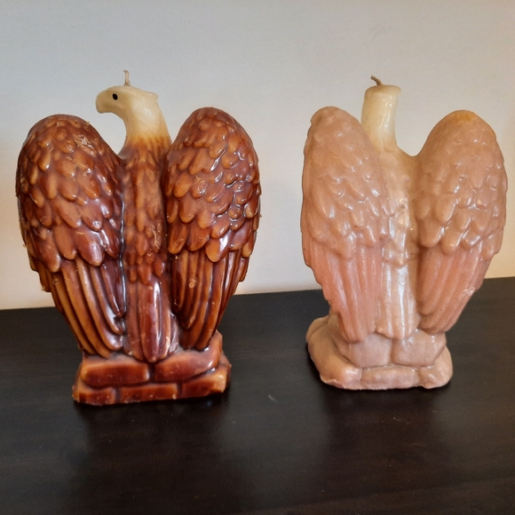 Vintage Wax Eagle Candles Unlit - Choice of Colour - Picture 4 of 11